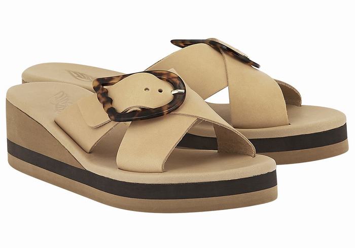 Sandale Compensée Ancient Greek Sandals Thais Rainbow Blanche Noir Femme | JFO-1744110